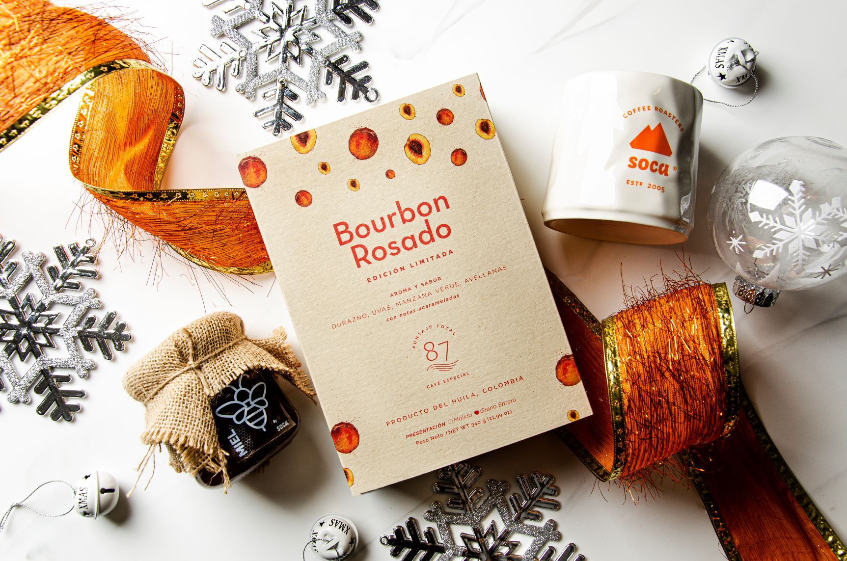 Kit Bourbon rosado + miel
